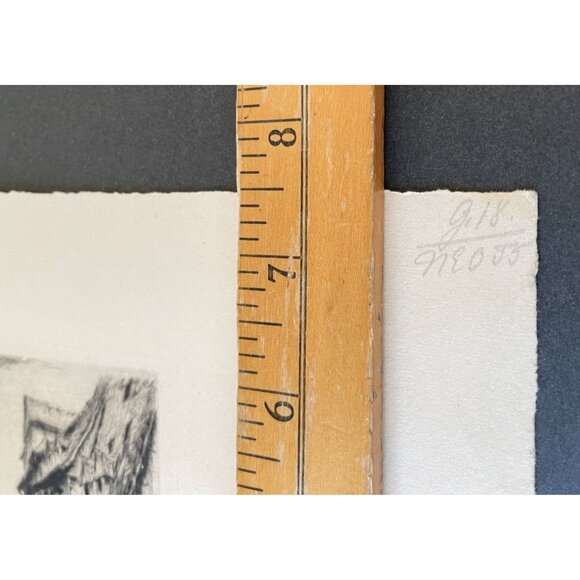 Ernst Zipperer Etching Of European Street Scene On Cream Paper - Picture 6 of 13